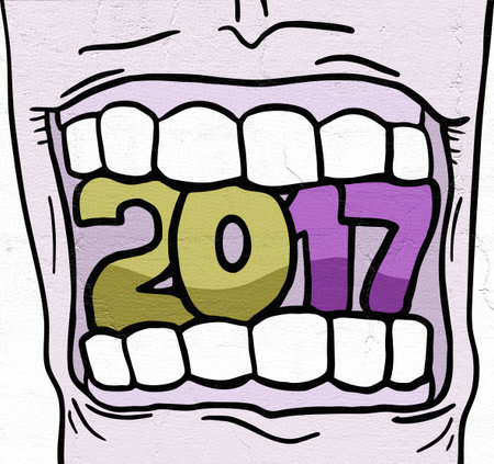 2017 new year symbolの写真素材