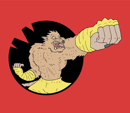 Mutant rat fighterのイラスト素材