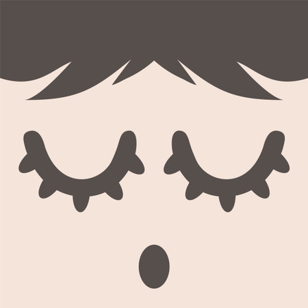 nice sleeping faceのイラスト素材