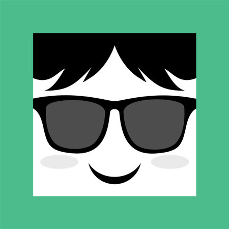 face with sunglassesのイラスト素材