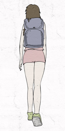 woman walkingの写真素材