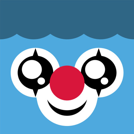 clown faceのイラスト素材