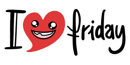 Love Friday symbolのイラスト素材
