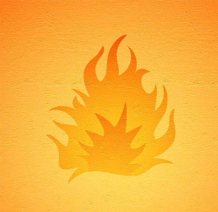 fire iconの写真素材