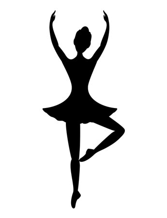Dancer girl symbolのイラスト素材