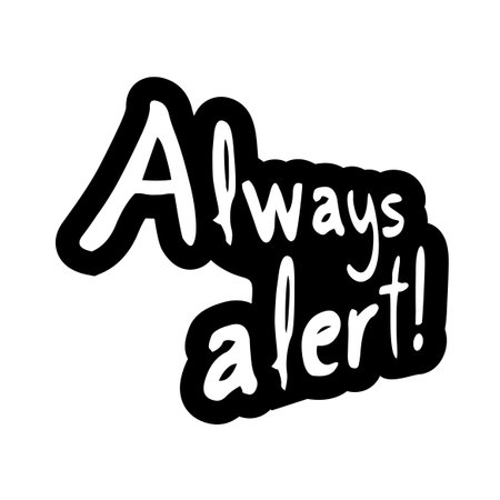 always alert messageのイラスト素材