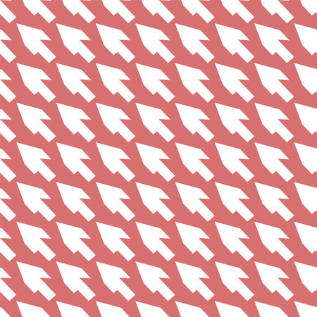 Red decorative seamless arrow pattern.のイラスト素材