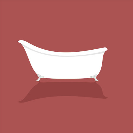 Bathtub illustrationのイラスト素材