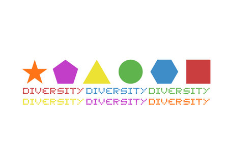 diversity shapes designのイラスト素材