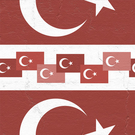 Imaginative design of Turkey flags