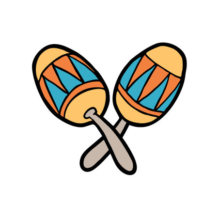 maracas illustrationのイラスト素材