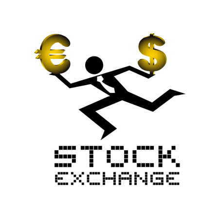 Stock exchange symbol.のイラスト素材