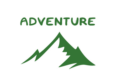 Mountain peak symbolのイラスト素材