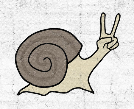 winner happy snailの写真素材