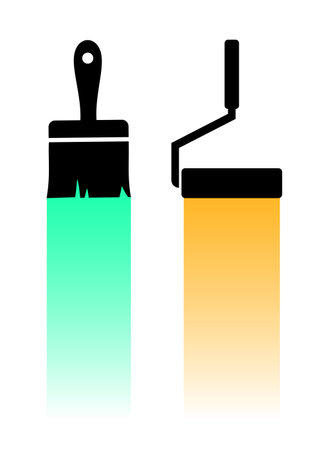 Brush illustrationのイラスト素材