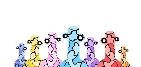 Color creature designのイラスト素材