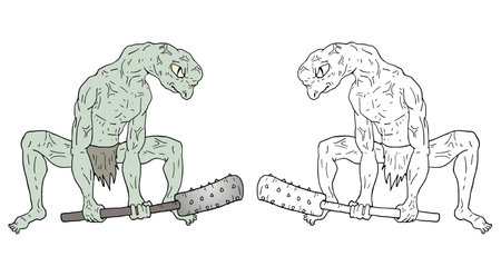 Creative monster illustrationのイラスト素材