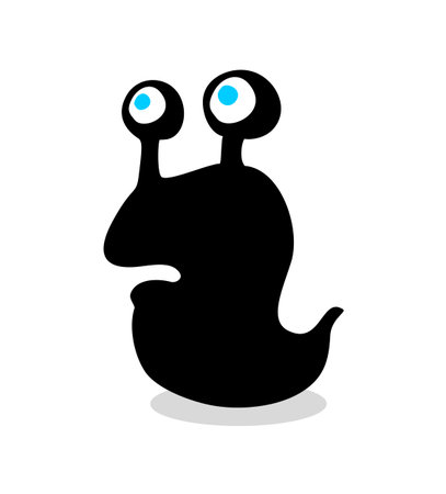 Small slug illustrationのイラスト素材