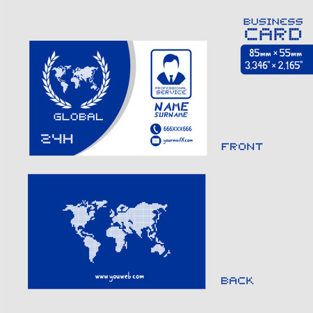 Design of business cardのイラスト素材