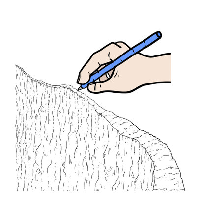 A hand drawing iconのイラスト素材