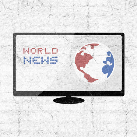 world news symbolの写真素材
