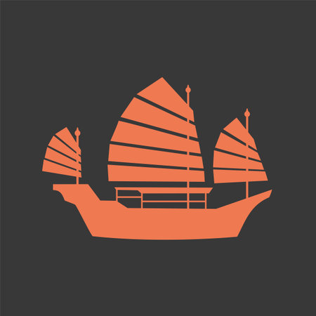 Hong Kong ship iconのイラスト素材