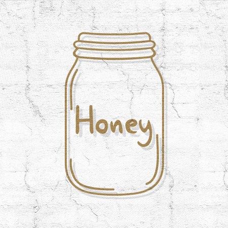 honey bottle iconの写真素材