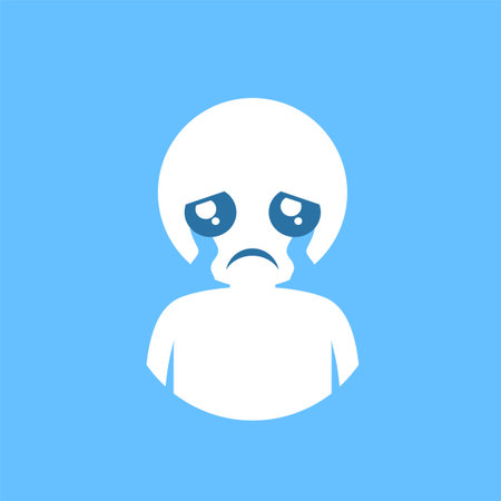 cry expressionのイラスト素材