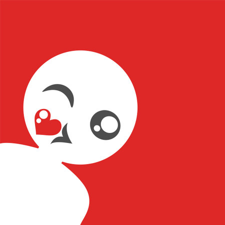 Face kissingのイラスト素材