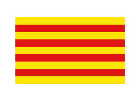 Catalunya flagのイラスト素材