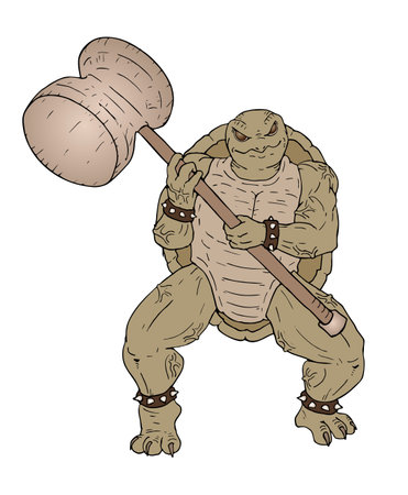 strong mutant illustrationのイラスト素材