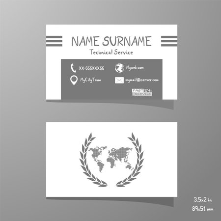 Business card designのイラスト素材