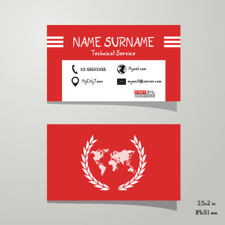 Business card designのイラスト素材