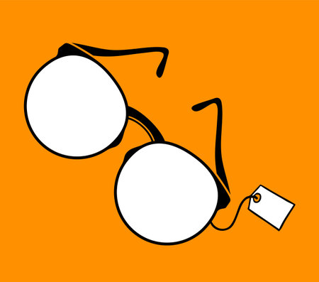 cool eyeglasses illustrationのイラスト素材
