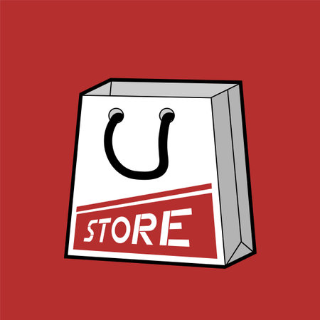 Shopping bagのイラスト素材