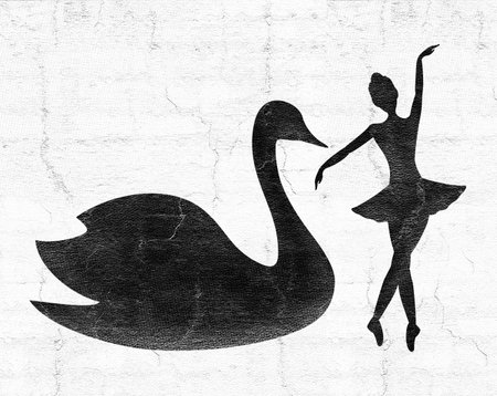Dance ballet illustrationの写真素材