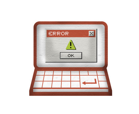 Error pcの写真素材
