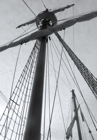 mast of old galleon