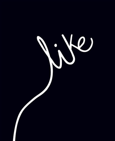 Imaginative like message illustration.のイラスト素材