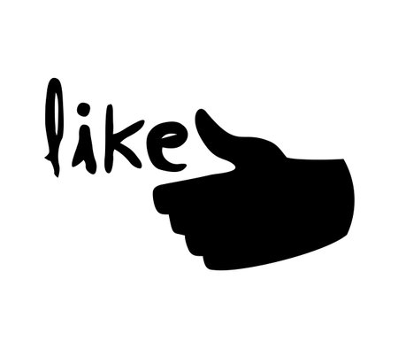 Like hand icon illustration.のイラスト素材