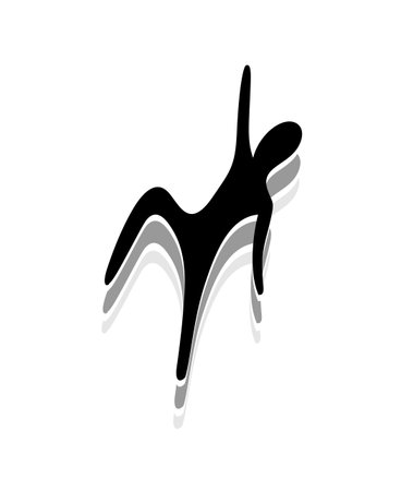 Fly hero icon illustration on white background.のイラスト素材