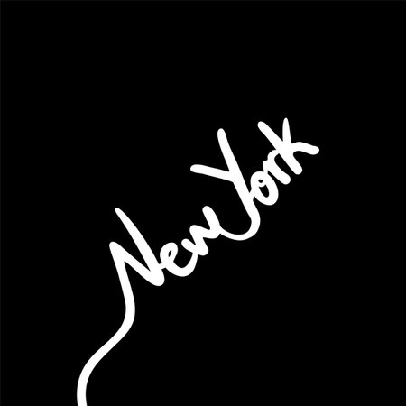 New York continuous lines design.のイラスト素材