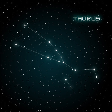 Taurus constellationのイラスト素材