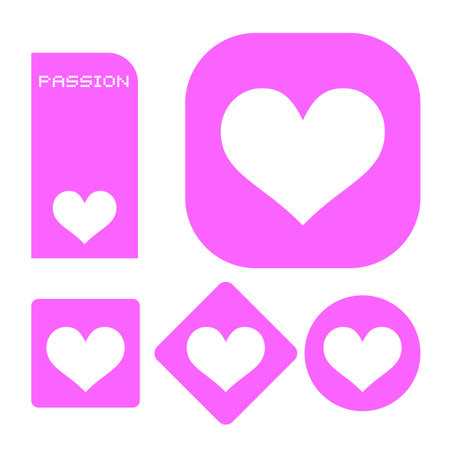 Passion heart symbolsのイラスト素材