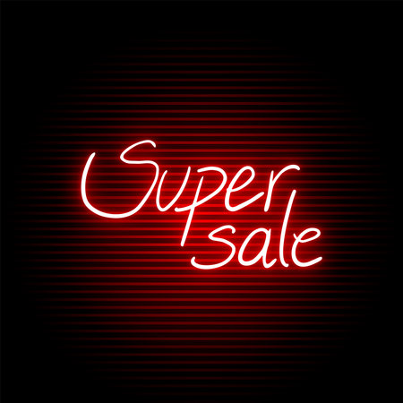 super sale messageのイラスト素材