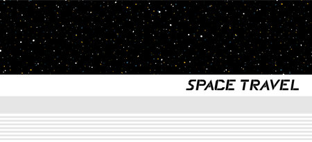 Space travel card designのイラスト素材