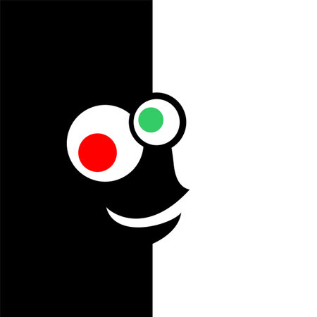 ugly face illustrationのイラスト素材