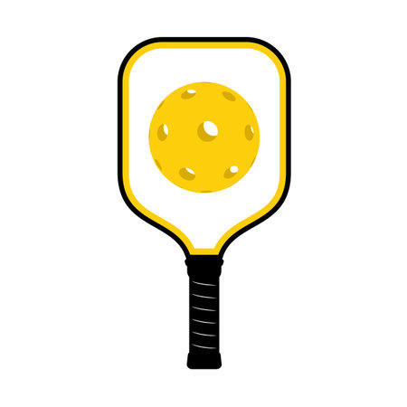 Pickleball racket illustrationのイラスト素材