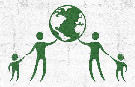 world peace symbolの写真素材