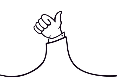 Like hand illustrationのイラスト素材